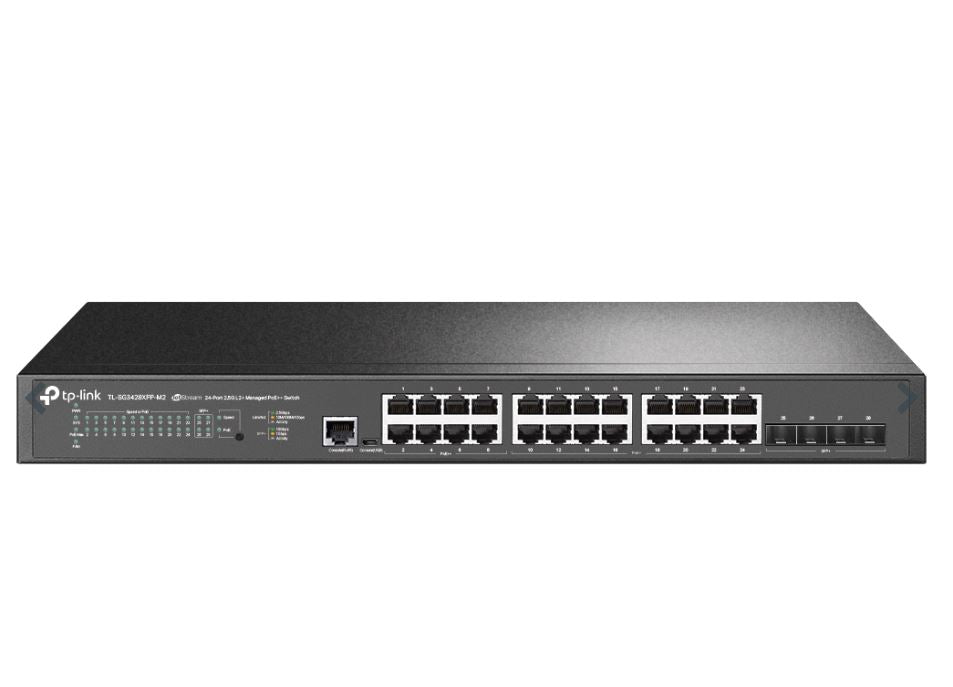 TP-Link SG3428XPP-M2 Omada 24-Port 2.5GBASE-T and 4-Port 10GE SFP+ L2+ Managed Switch with 16-Port PoE+ & 8-Port PoE++ SG3428XPP-M2
