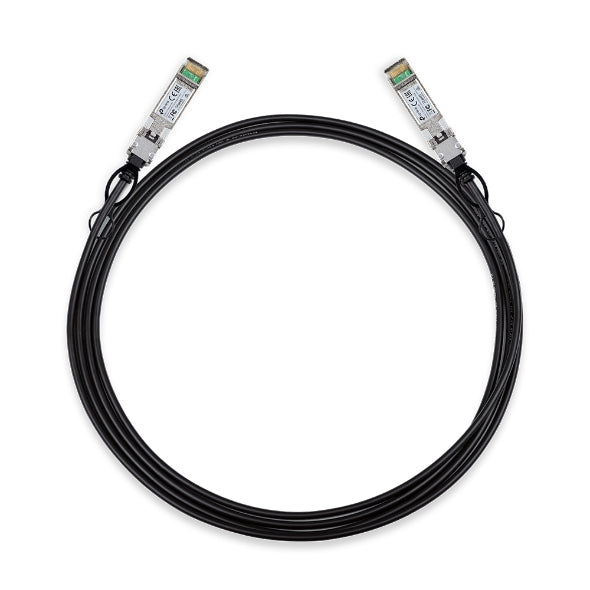 TP-Link SM5220-3M 3 Meter 10G SFP+ Direct Attach Cable, Drives 10 Gigabit Ethernet, 10G SFP+ Connector on Both Sides (Replaces TXC432-CU3M) SM5220-3M