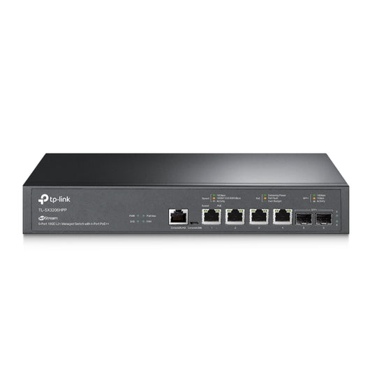 TP-Link TL-SX3206HPP Omada JetStream 6-Port 10GE L2+ Managed Switch with 4-Port PoE++ TL-SX3206HPP