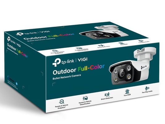 TP-Link VIGI 5MP C350(6mm) Full-Colour Bullet Network Camera 6mm Lens, Two-Way Audio, Smart Detection VIGI C350(6mm)
