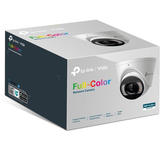 (TP-Link Allocation) TP-Link VIGI 4MP C445(2.8mm) Full-Color Turret Network Camera, 2.8mm Lens, Smart Detection VIGI C445(2.8mm)