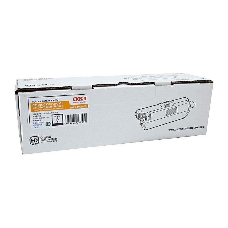Oki C310DN Black Toner 3,500 pages - 44469805