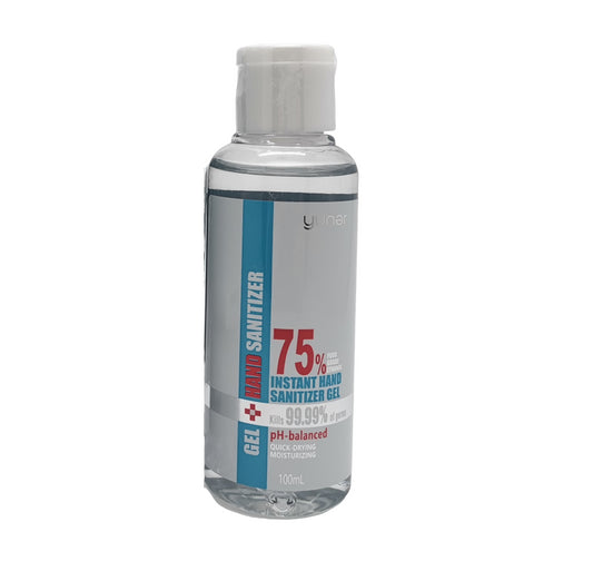 Yuner Gel Instant Hand Sanitiser Gel 100ml, 75% alcohol, quick drying, moisturzing, squeeze bottle OYHS-100ML
