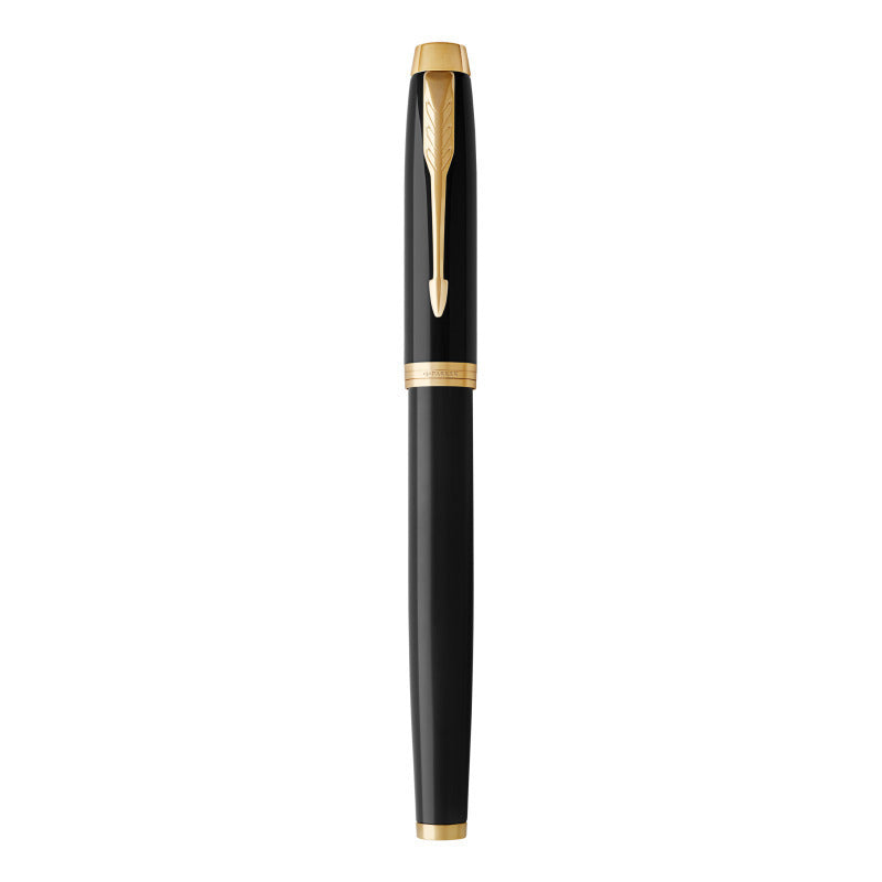 Parker IM Fountain Pen - Black Lacquer, Gold Trim - 1931652