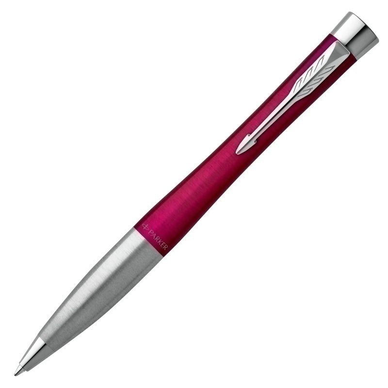 Parker Urban Twist Ballpoint Pen - Vibrant Magenta, Chrome Trim with Medium Tip, Blue Ink - 2143642