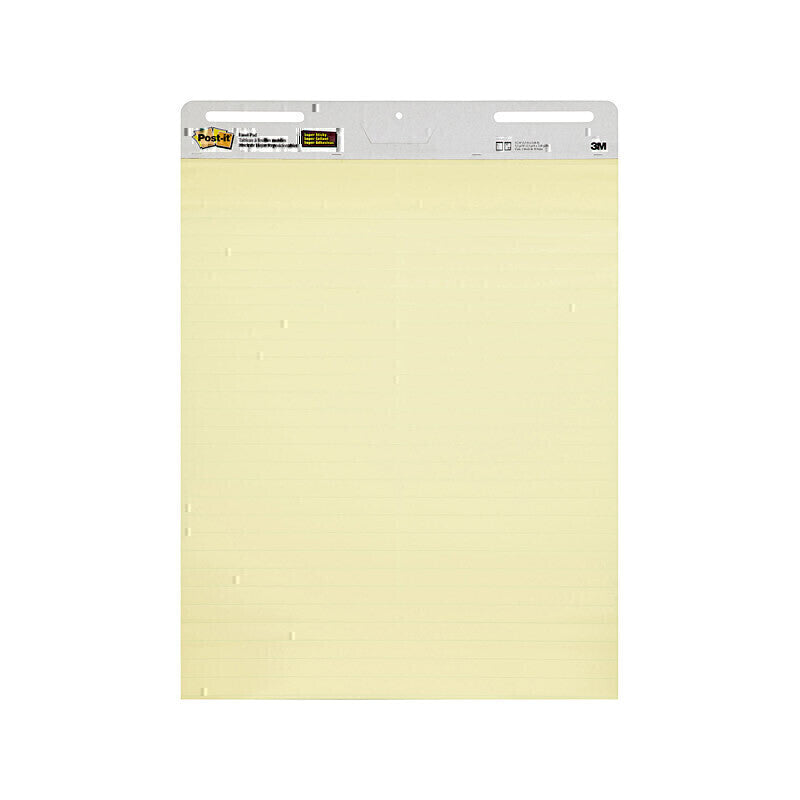 Post-It Lined Easel Pads Canary Yellow 635 x 762mm - Box of 2 - 7100291791