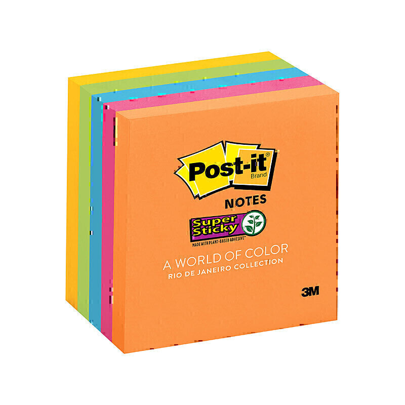 Post-It Super Sticky Notes Rio De Janeiro 76 x 76mm 5-Pack - 7100281210
