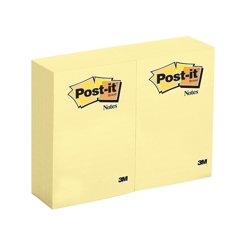 Post-It Notes Canary Yellow 101 x 152mm 12-Pack - 70016033345