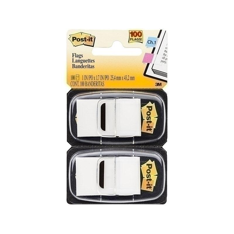 Post-It Flags White 25 x 43mm 2-Pack - Box of 6 - 7010314970