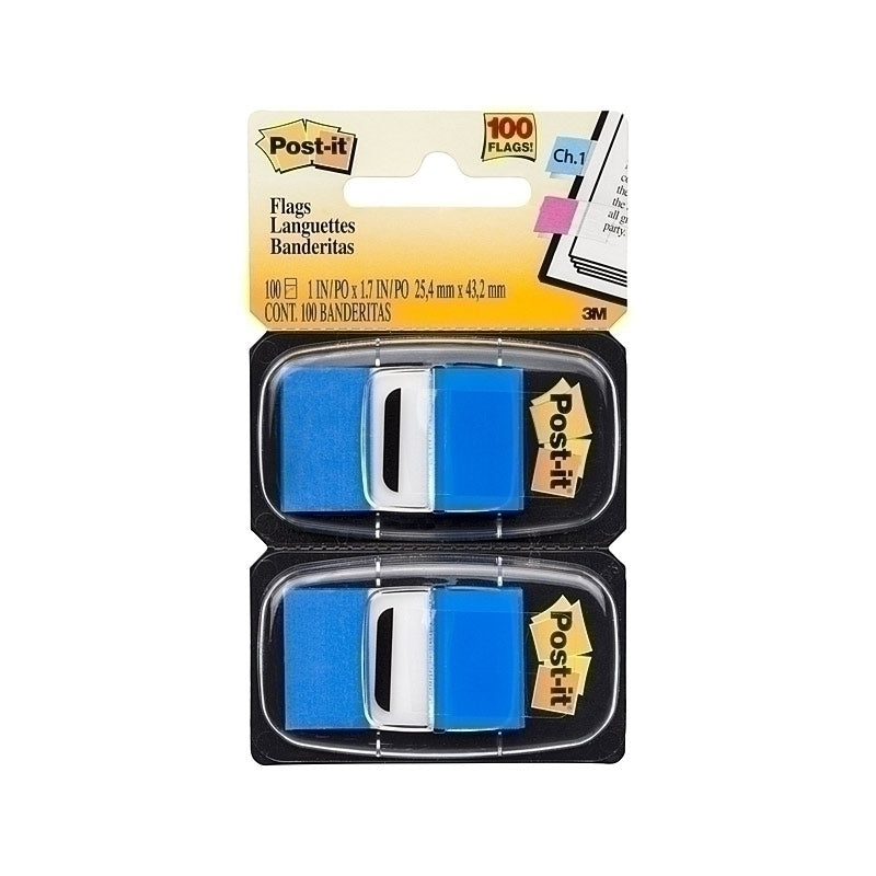 Post-It Flags Blue 25 x 43mm 2-Pack - Box of 6 - 7000052453
