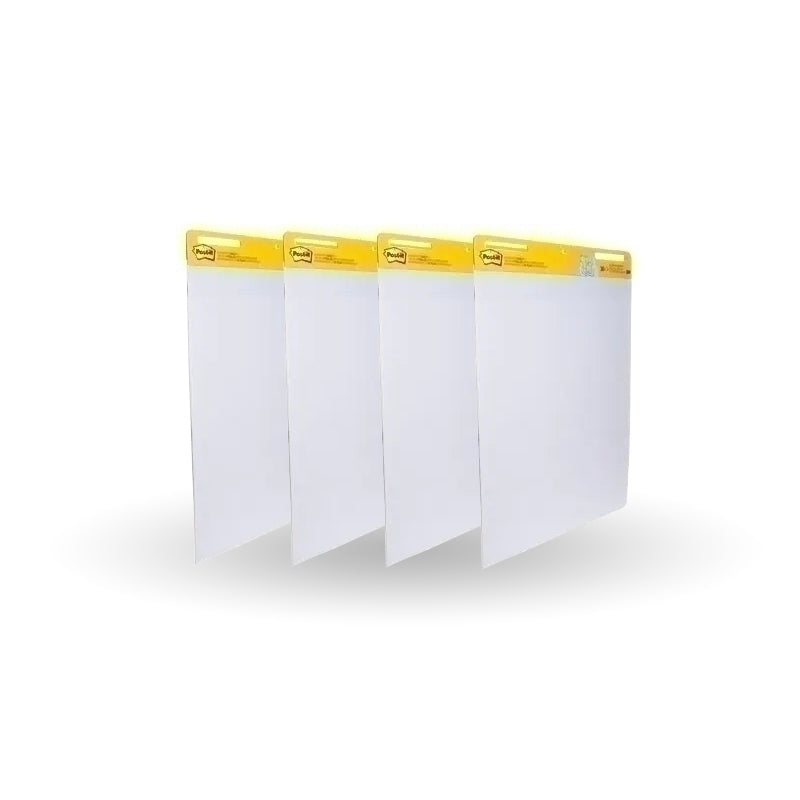 Post-It Super Sticky Easel Pad White 635 x 775mm 4-Pack - 7100116578