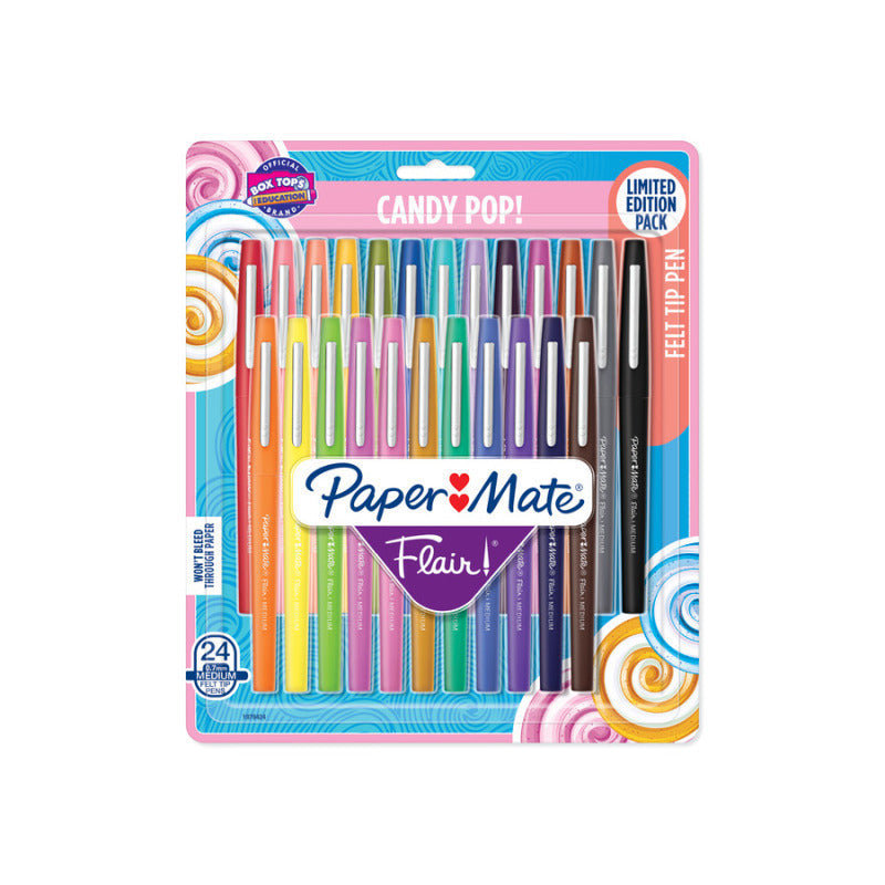 Paper Mate Flair Felt Tip Ast Pk24 Box of 4 - 1979424