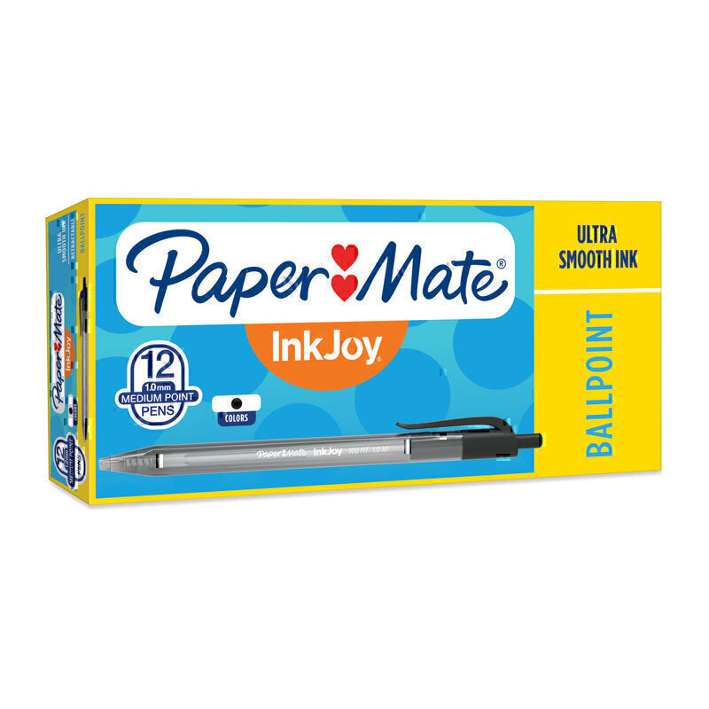 Paper Mate InkJoy 100RT BP Black Box of 12 - 2008514