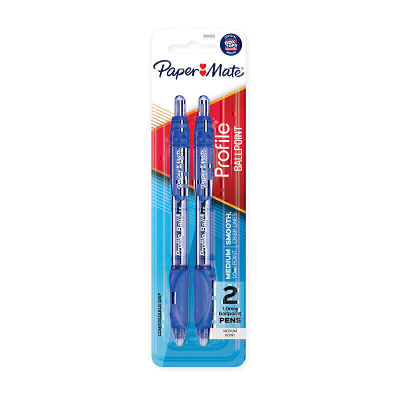 Paper Mate Profi RT 1.0 BP Blu Pk2 Box of 6 - 2100913