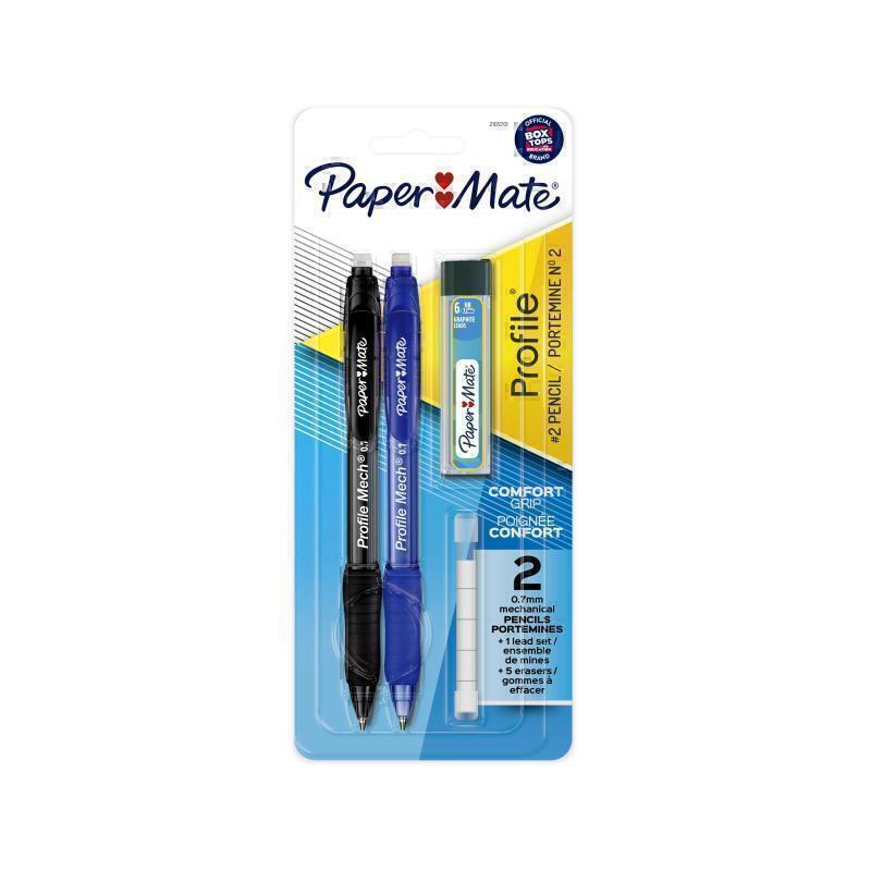 Paper Mate Profile Pnc Black/Blu Pk2 Box of 6 - 2105701