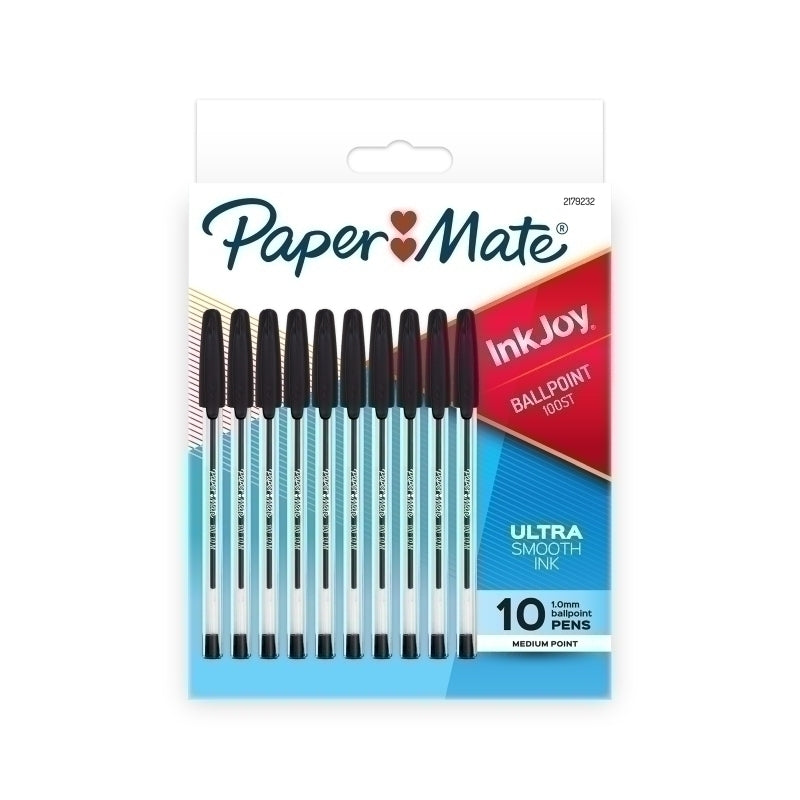 Paper Mate InkJ 100ST BP BlkPk10R Box of 12 - 2179232