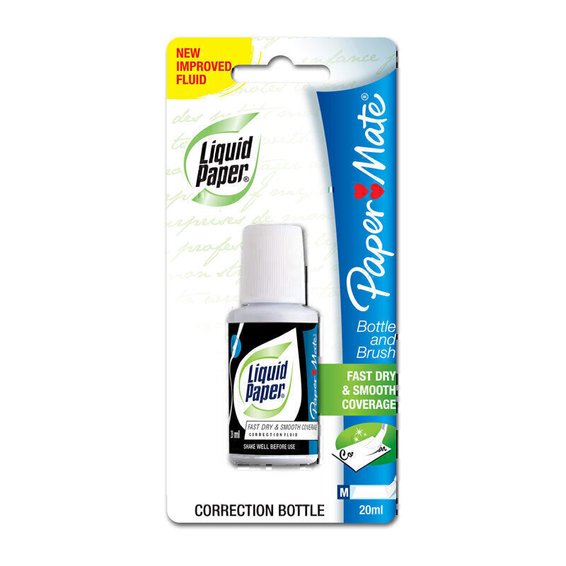Paper Mate LP Correct Fluid 20ml Box of 12 - S20022084