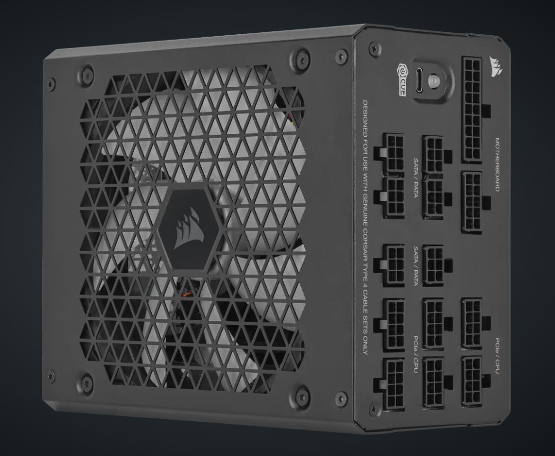 Corsair HX1000i Fully Modular Ultra-Low Noise Platinum ATX 1000W PC Power Supply (AU), 8x SATA, 2x EPS, 8x PATA, 5x PCIe, 140mm Fan Size, ATX12V 3.1 CP-9020259-AU