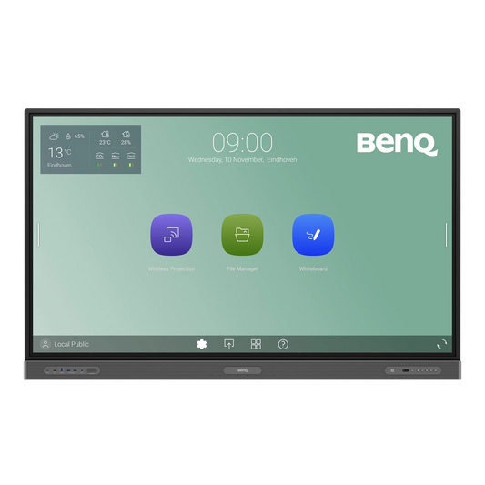 Benq BENQ 75 RP7503 4K UHD 450NITS 12001 CONTRAST 40 POINT TOUCH ANDROID 11 WITH WIFI DONGLE RP7503