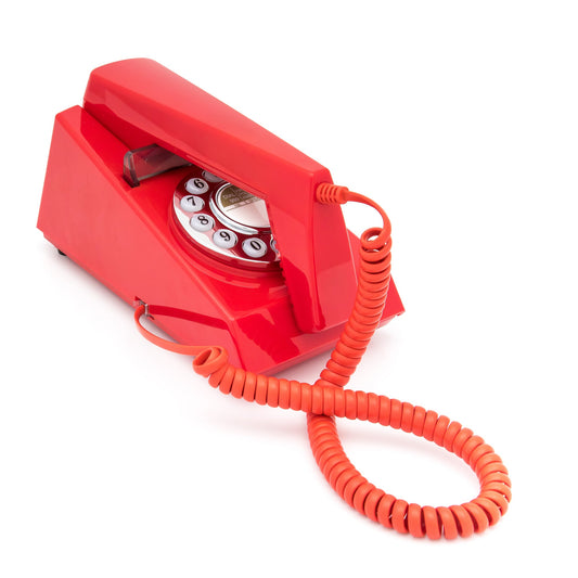 GPO Retro Trim Phone Push Button - Red GPO-TRIM-RED