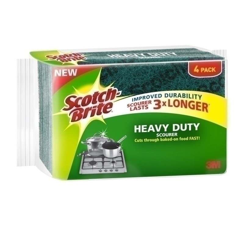 Scotch-Brite Heavy Duty Scourer 4-Pack - Box of 10 - 7011388783
