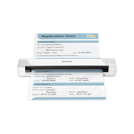 Brother DS-640 MOBILE DOCUMENT SCANNER 15 ppm Mono & Colour (300dpi) USB Bus Power DS-640