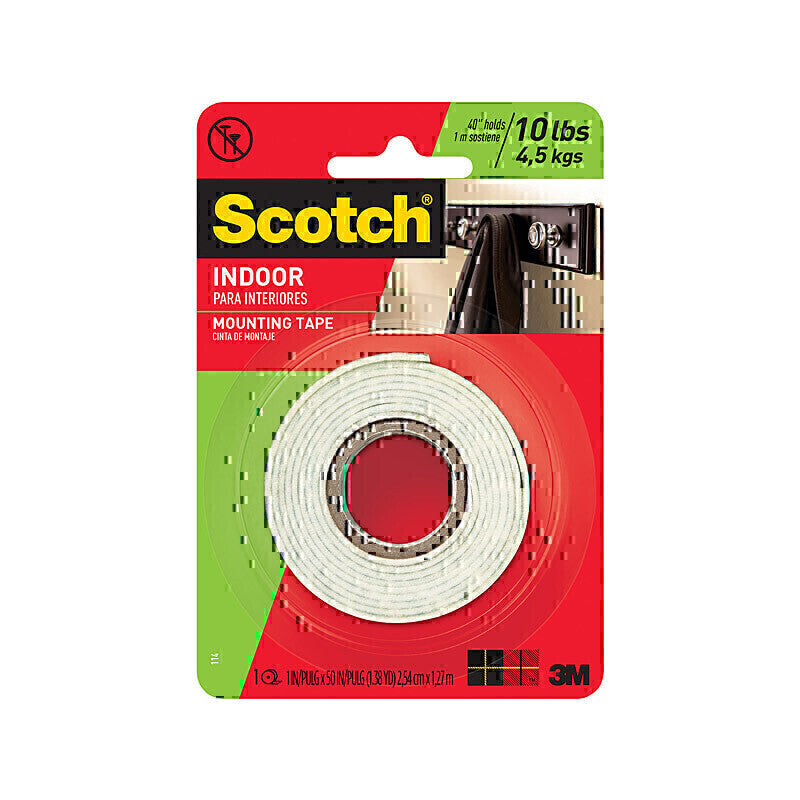 Scotch Mount Tape 114 Indoor Box of 6 - 7100241763