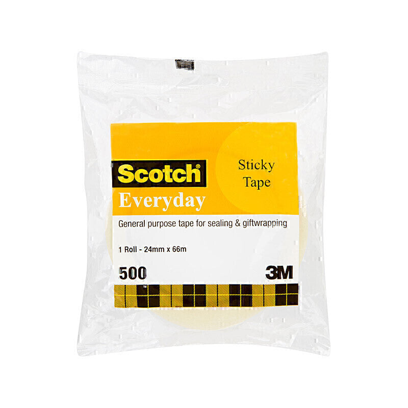 Scotch StkyTape 502 24X66 Box of 6 - 7012882685