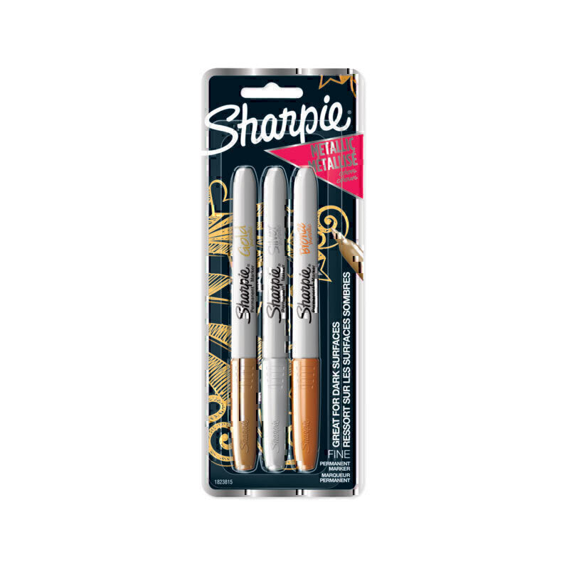 Sharpie Metallic Asst Pk3 Box of 6 - 1823815