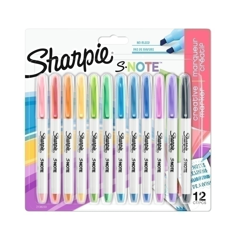 Sharpie S-Note Mrkrs Pk12 Box of 12 - 2138233