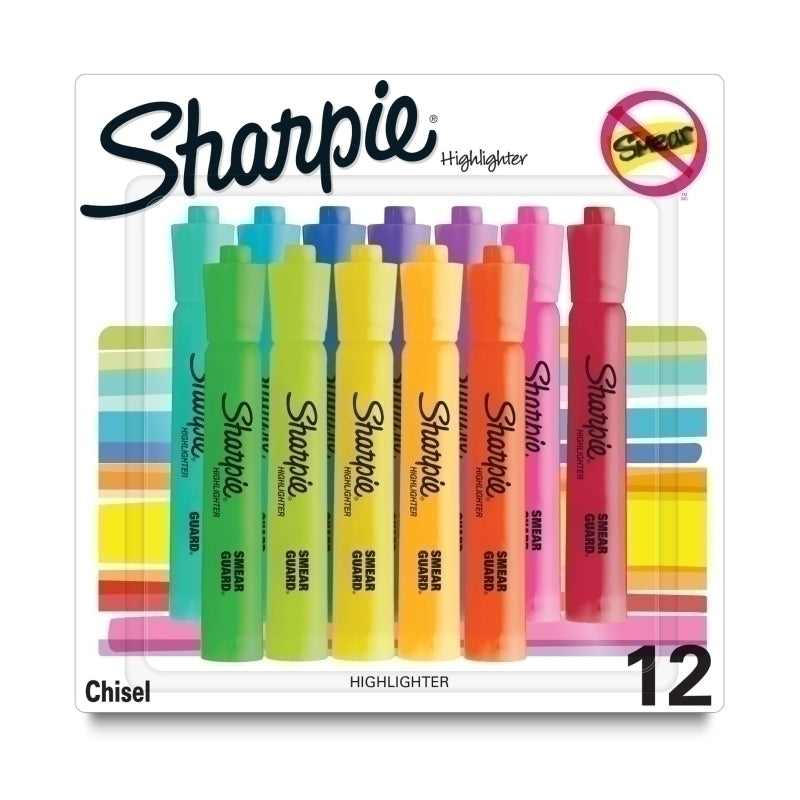 Sharpie Hiltr Tank Ylw Pk12 Box of 3 - 2153306