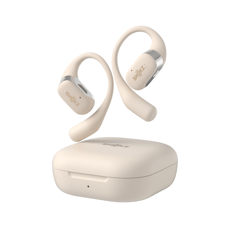 SHOKZ OpenFit Open Ear True Wireless Bone Conduction Earbuds - Beige - T910-ST-BG