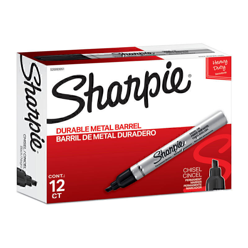 Sharpie Metl PermMarker CT Black Pk12 - S20093051