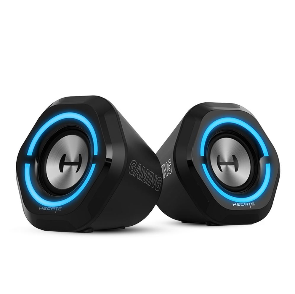 Edifier G1000 Gaming 2.0 Speakers System - Bluetooth V5.0/ USB Audio/ AUX Input/RGB 10 Light Effects/ 10W RMS Power - Black G1000-BLACK