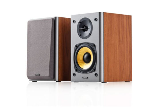Edifier R1000T4 Ultra-Stylish Active Bookself Speaker - Home Entertainment Theatre - 4' Bass Driver Speakers BROWN R1000T4-BROWN