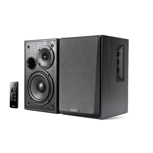 Edifier R1580MB - 2.0 Lifestyle Active Bookshelf Bluetooth Studio Speakers /BT4.0/AUX/Bass/Dual Microphone Input for Social Events and Meetings R1580MB