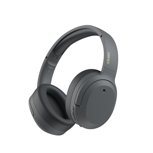 Edifier W820NB Plus Active Noise Cancelling Wireless Bluetooth Stereo Headphone Headset 49 Hours Playtime, Bluetooth V5.2, Hi-Res Audio wireless -Grey  W820NB_Plus -Grey
