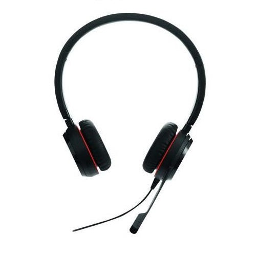 Jabra Evolve2 20SE MS Stereo USB-A Headset, Leatherette Ear Cushions, Superior Sound Clarity, 2yr Warranty 4999-823-309