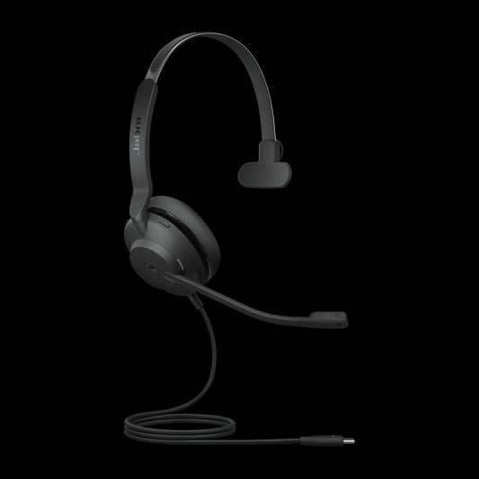 Jabra Evolve2 30 SE Wired USB-C MS Mono Headset, Lightweight & Durable, Noise Isolating Ear Cushions, Clear Calls, 2Yr Warranty 23189-899-879