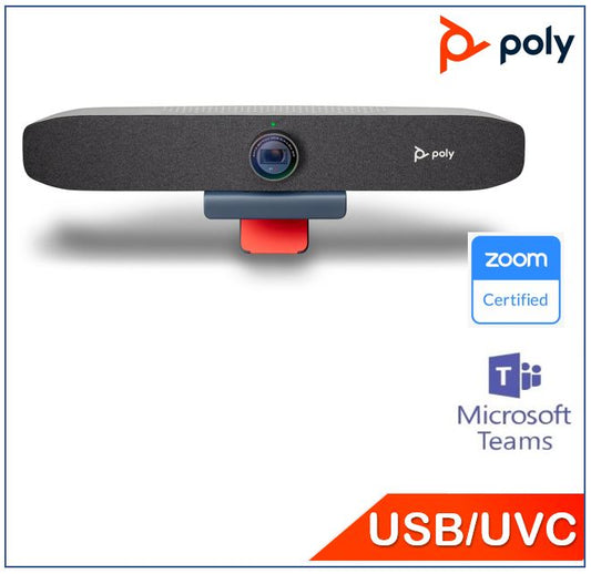 *PROMO* Poly Studio P15 Personal Video Conference Bar, 4K Resolution, Clear Audio, NoiseBlock AI, Acoustic Fence technology, integrated privacy shutte 2200-69370-012