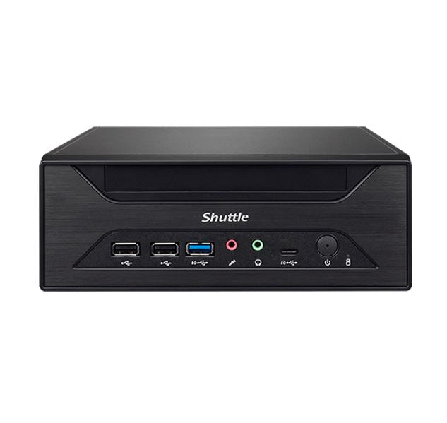 Shuttle XH610 XPC Intel 14th/13th/12th Gen LGA1700 socket, 3L, H610, 2x LAN, 2x COM, HDMI, DP, VGA, 3x 2.5' HDD/SSD, 120W SYS-XH610