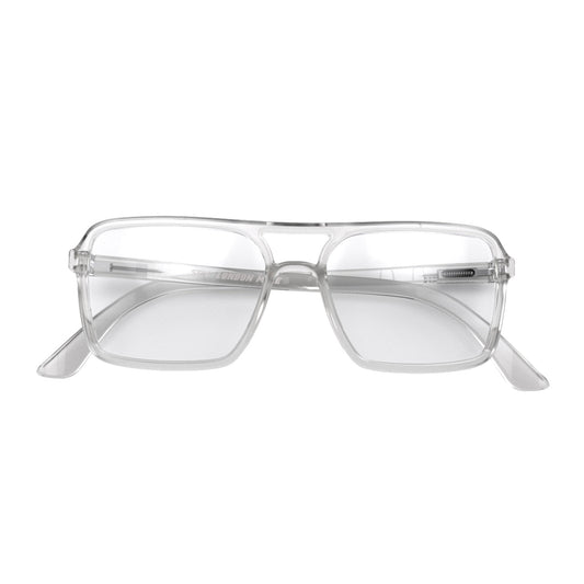 London Mole Spy Blue Blocker Glasses Transparent LM-SPY-T-0