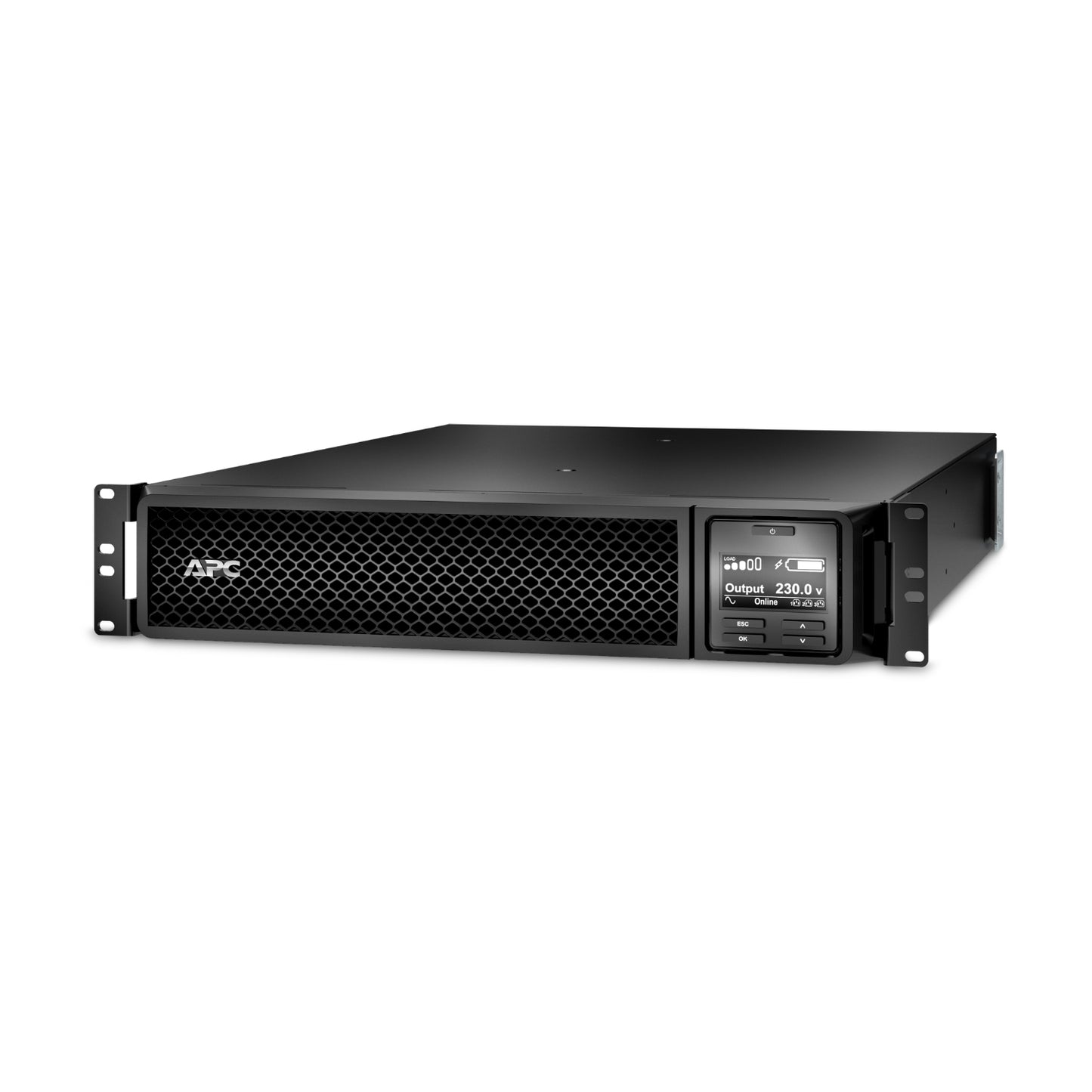 APC Smart-UPS 1500VA/1500W Online UPS, 2U Rackmount, 230V/10A Input, 6x IEC C13 Outlets, Lead Acid Battery, W/ Network Card, W/ Rail Kit SRT1500RMXLI-NC
