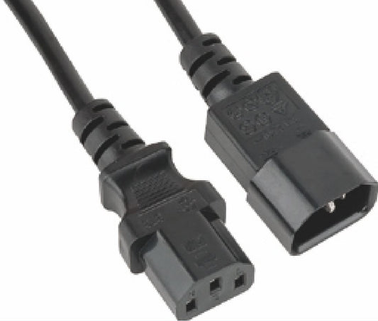 Astrotek Power Extension Cable 2m - Male to Female Monitor to PC or PC/UPS to Device IEC C13 to C14 AT-IEC-MF-1.8M