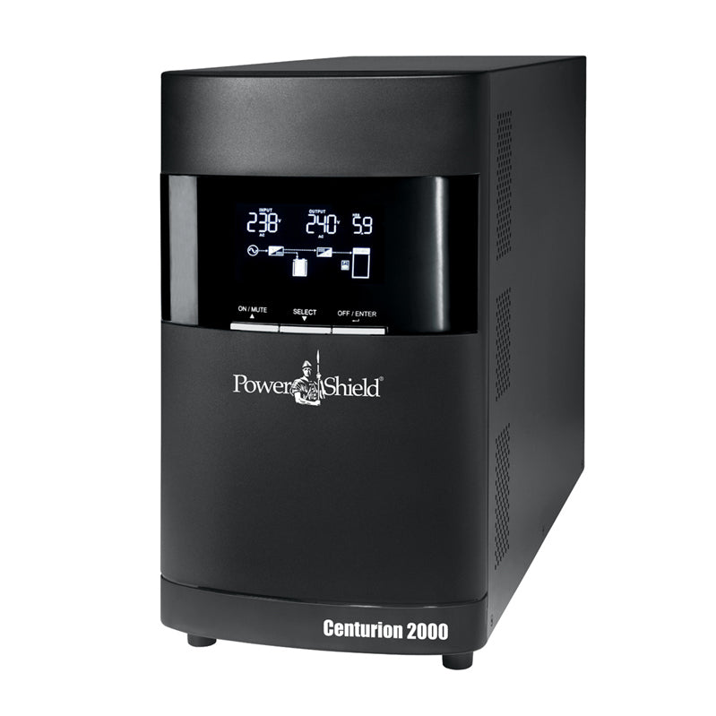 PowerShield Centurion Tower UPS 2000VA/1800W, 10A input, 4 AUS sockets, 10A, C13 x 2, 2-year warranty PSCE2000