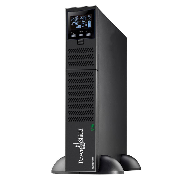 PowerShield Centurion RT 1000VA/900W - 10Amp True Online Double Conversion Rack/Tower UPS, 3 AUS sockets, 10A, C13 x 5, 2-year warranty PSCERT1000