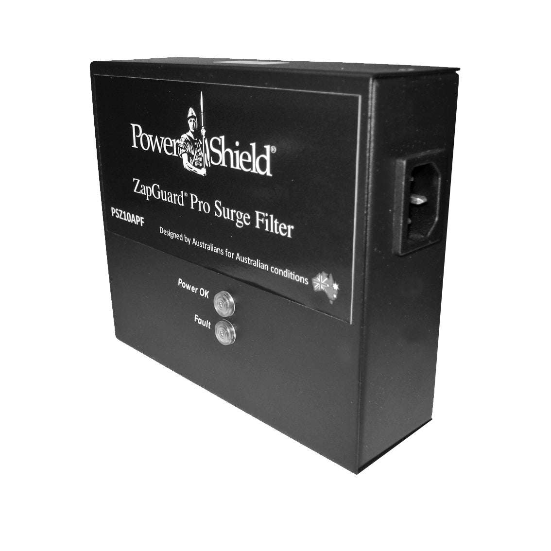 PowerShield 10 Amp Surge Filter, protects sensitive equipment from power surges, ensuring reliable operation and longevity PSZ10APF