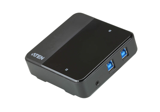 Aten Peripheral Switch 2x4 USB 3.1 Gen1, 2x PC, 4x USB 3.1 Gen1 Ports, Remote Port Selector, Plug and Play  US3324-AT