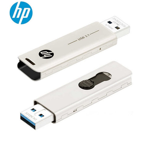 HP X796W 128GB USB 3.1 Type-A 70MB/s Flash Drive Memory Stick Thump Key 0C to 60C 5V Capless Push-Pull Design External Storage for Windows 10 1 HPFD796L-128