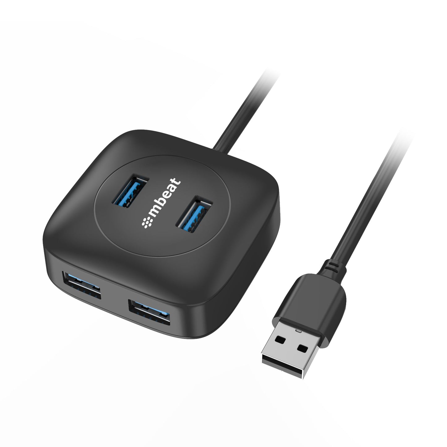 mbeat 4-Port USB 3.0 Hub - High Speed Data Transfer speed: Up to 5Gbps Compatible with USB 2.0/3.0 devices Product Weight: 95g MB-U3H-01K